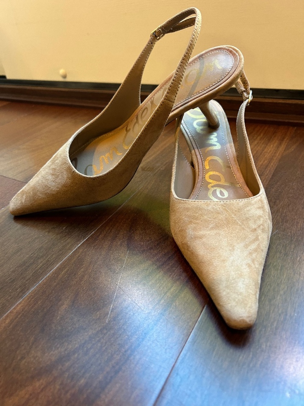 Sam Edelman Bianka Slingback Pump Current in Cyprus Tan Suede 8.5